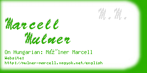 marcell mulner business card